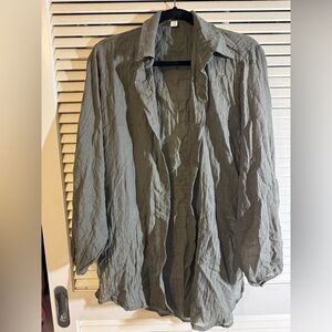 Elegant Gray Women's Blouse